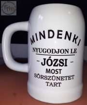 Kerámi söröskorsó a te mintáddal