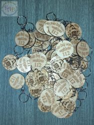 gravírozott kulcstartó a te mintáddal